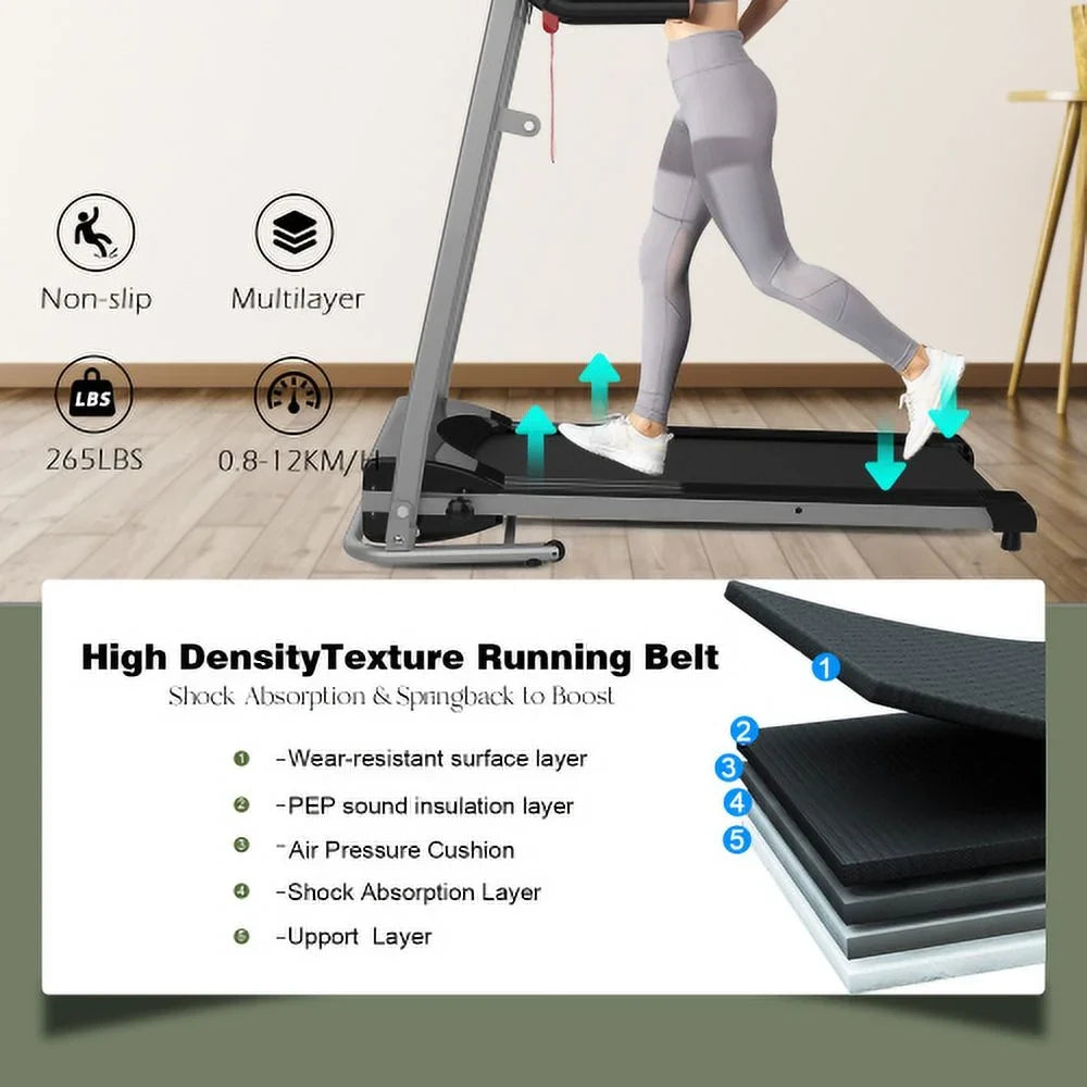 je Capacity Monitor jx 15 LED Apartment, Home Yone Treadmill Holder or Lock, and Foldable Home/Gym/Small for LB and Programs, Cup Preset with with Safety Treadmill, 250 Adjustable