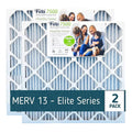 HVAC 20x25x4 Home 7500 Filter Filti (2 MERV Air Furnace 13 Pleated Pack)