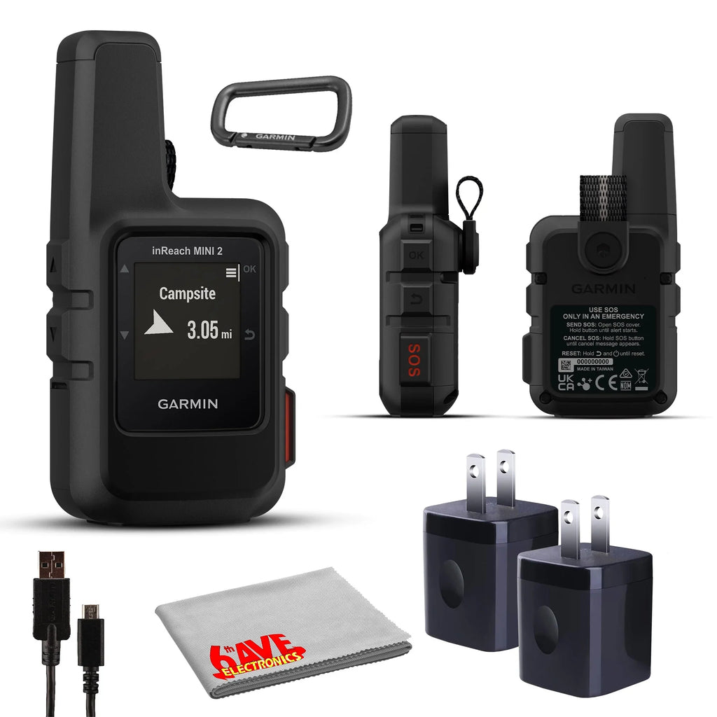 Adapters inReach Satellite (Black) Power with 2 Communicator Garmin Mini