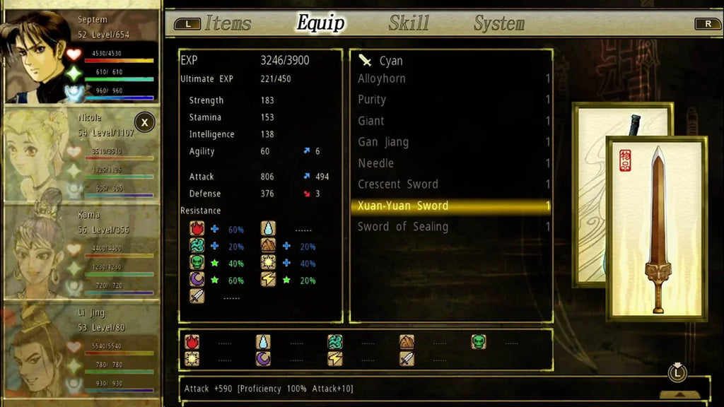 Sword: Switch Beyond Mountains, Xuan Mists the Yuan