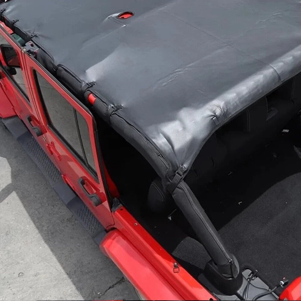 Jeep Top JKU Shield JK Wrangler Ultimate 07-18 JLLOM Your Harsh for Ride from Leather - Sunshade Sunlight Protection