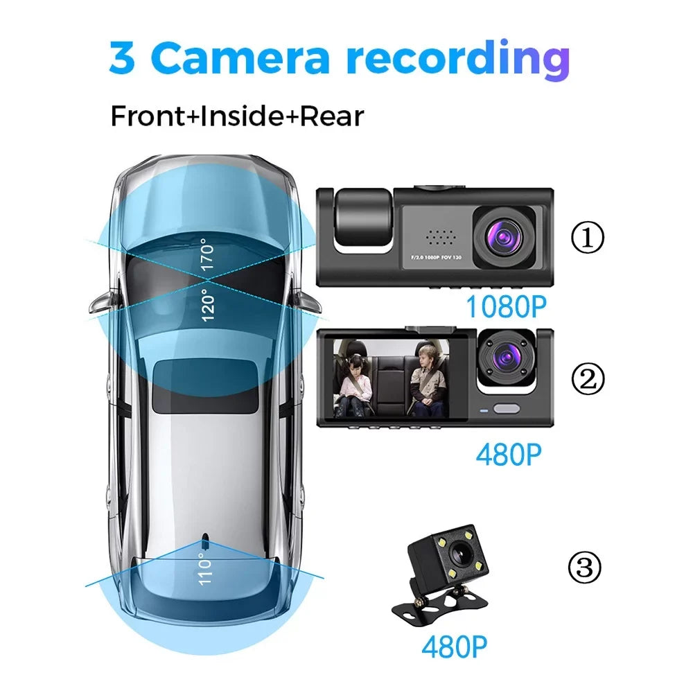 Driving Car Safety Dash with Video Cam for Camera Recorder ammoon 3 WiFi, Clear Auto
