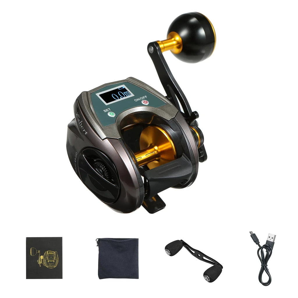 Eryue Brake Speed Usb Reel Reel 9+1bb 9+1bb Reel Fiber Carbon EXBERT 1 Reel,With Carbon Display Reel With Baitcasting 6.4 Speed Fiber Display Display Brake Reel Baitcaster 6.4 Ratio Speed With Reel 1