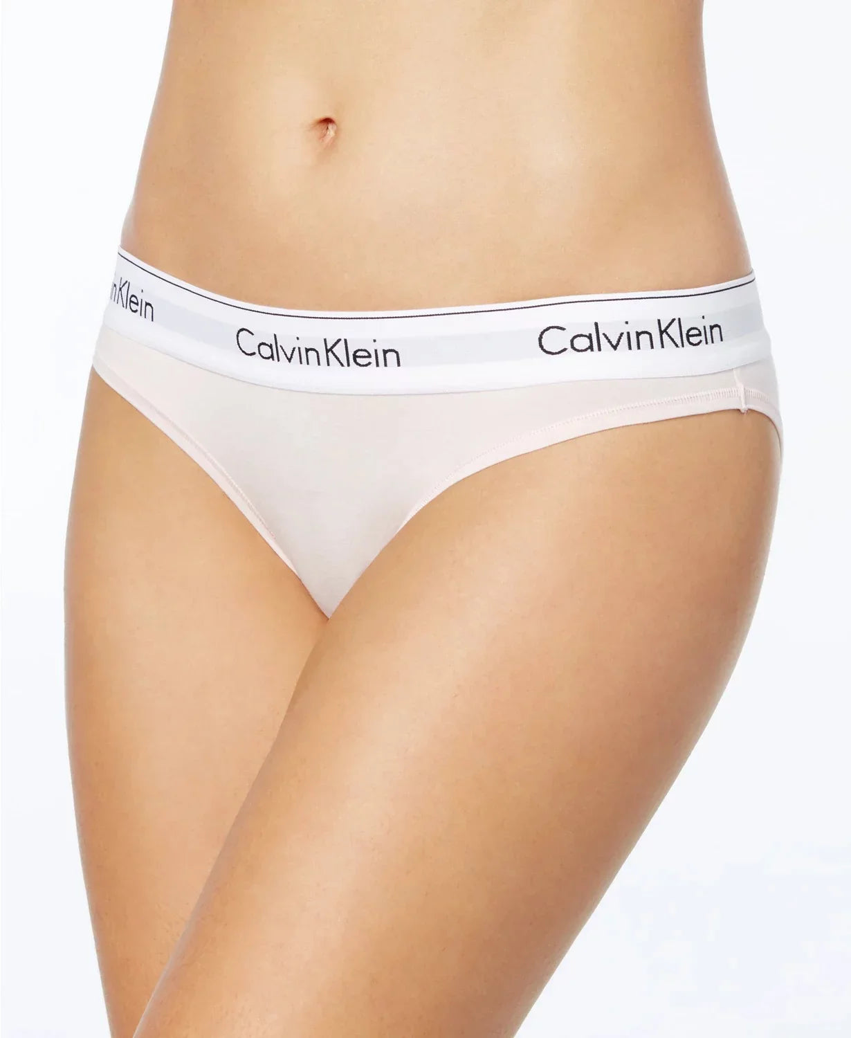 Calvin Small Bikini, Klein Cotton White, Women's Modern