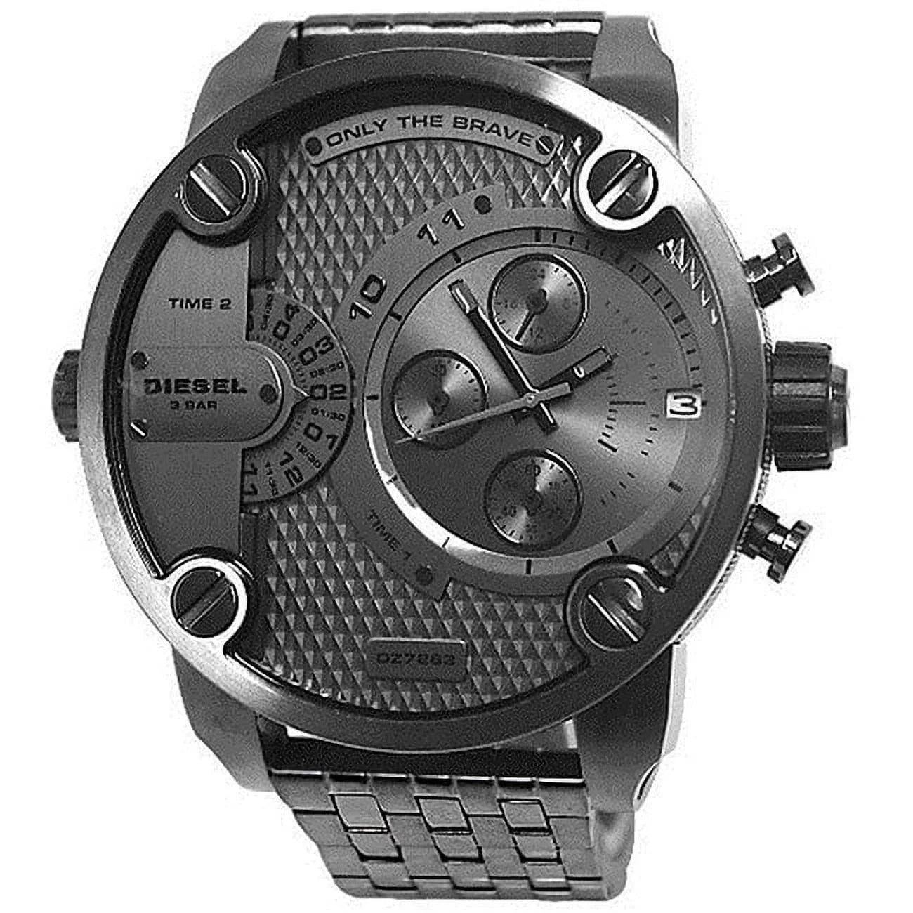 (DZ7263) DADDY ION GUNMETAL CHRONOGRAPH LITTLE NEW WATCH! Men's Diesel