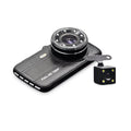 DVR Driving Monitor LCD 4 Inch Recorder Black Vehicle Dash Dual Cam Box Camera axGear