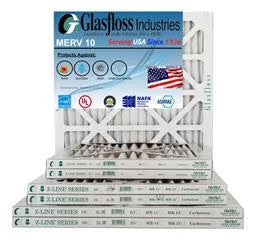 x Size: - - -Qty:12 Air Made MERV USA 13x20x1 Furnace in (Actual - Glasfloss inch) Filter 12.5 10 19.5x7/8