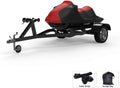 Rain, Trailer Covers Bag UV RED/Black and Color Protects Weatherproof Straps - Storage Jet All VX-C Yamaha - for Rays, - Sun, More! Ski Weather 2021 Trailerable - Includes from and