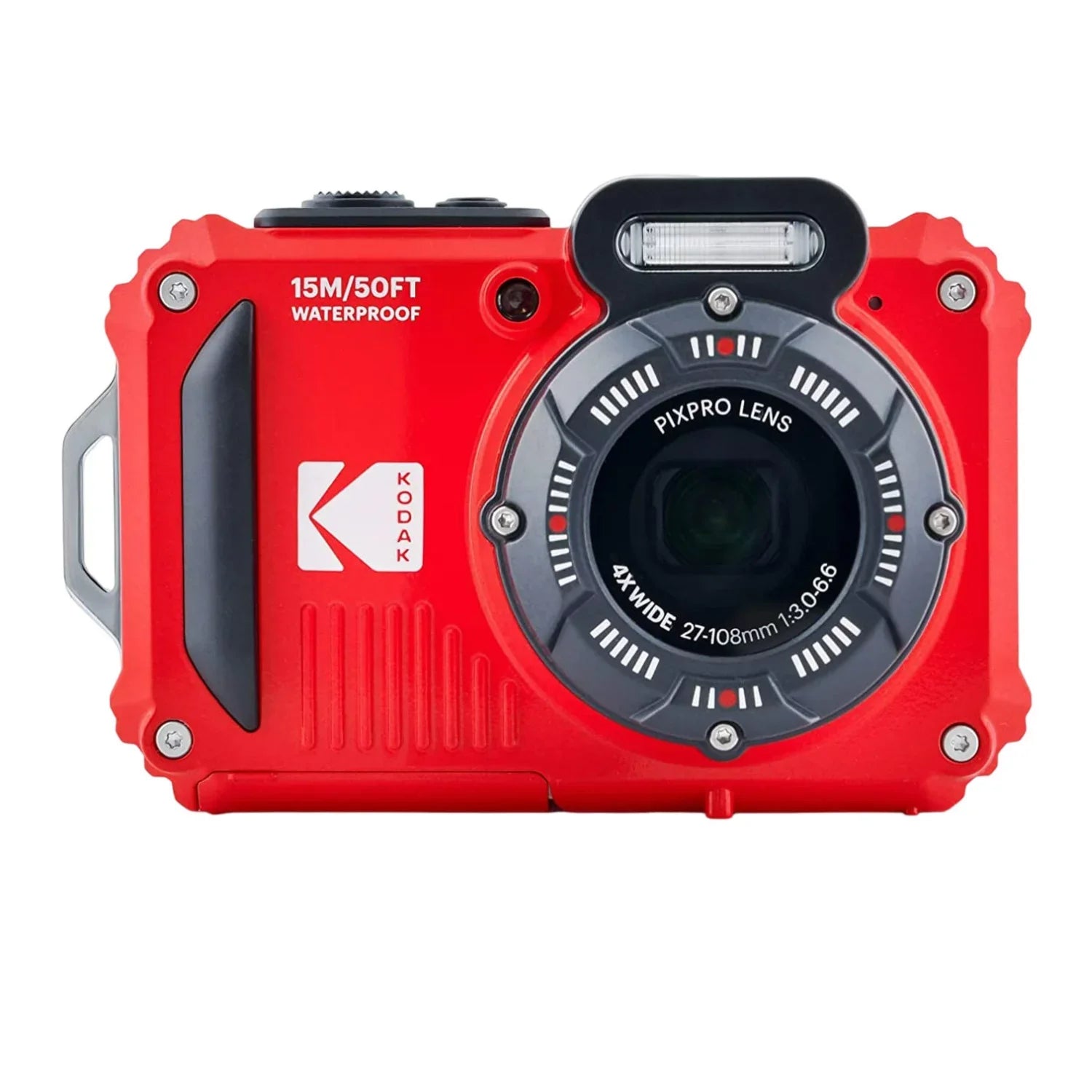 Kodak 2.7-Inch Shockproof Waterproof Pixpro 4x Bundle 16MP (Red) Camera LCD WPZ2