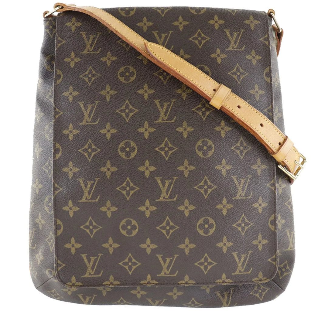 Musette Brown Vuitton Bag Shoulder Women's Canvas (Fair) LOUIS Louis VUITTON M51256 Monogram AS0071 Pre-Owned