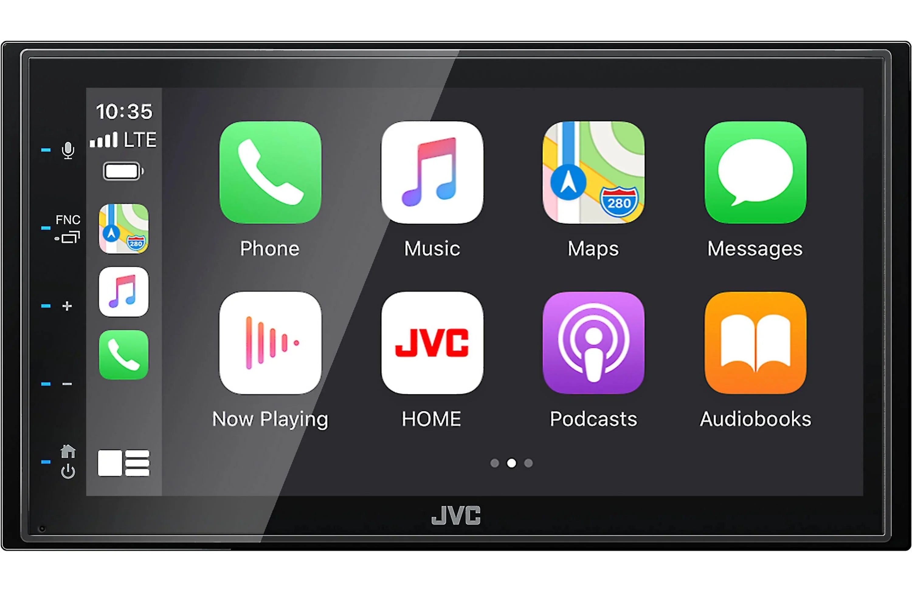 Holder KW-M56BT Multimedia Monitor+Absolute CAM600 Digital Rearview Magnet 6.75" w/ Receiver Phone Camera & JVC fixed Touchscreen