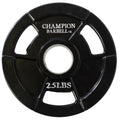 Rubber Plate 2.5 Coated Barbell Olympic Grip lbs Champion