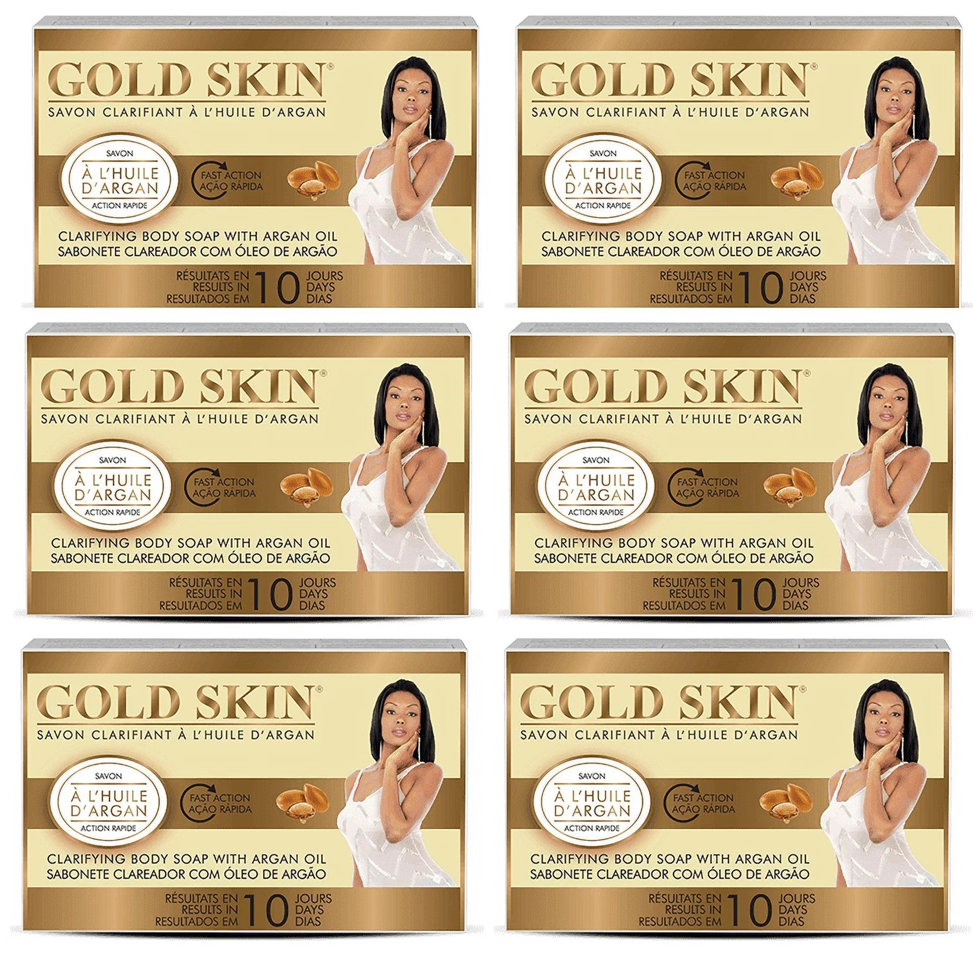 with Lot Body Skin Oil Argan Soap Gold of Clarifying 6