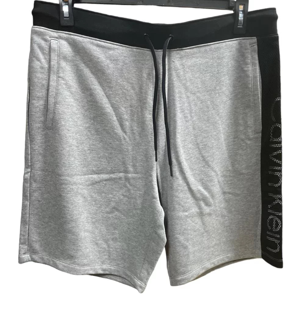 HEATHER Drawstring Calvin Klein Shorts, GRAY FADED Knit US Large Men's