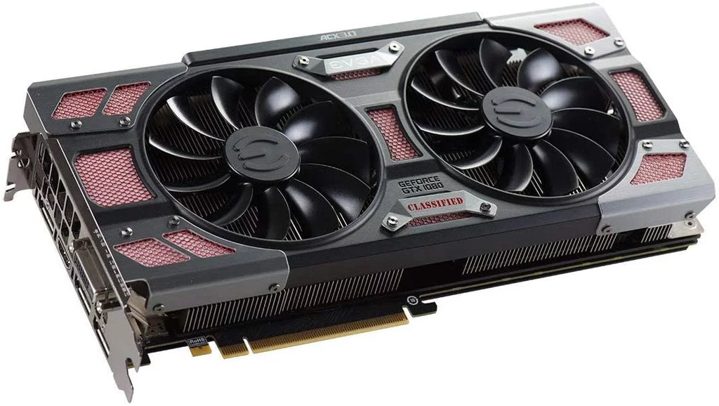 CLASSIFIED GeForce Double Fan Graphics Support RGB DX12 GAMING Video 08G-P4-6386-KR LED (PXOC) ACX GDDR5X BIOS 1080 EVGA 10 3.0 14 GTX Phases 8GB Card CM Power OSD