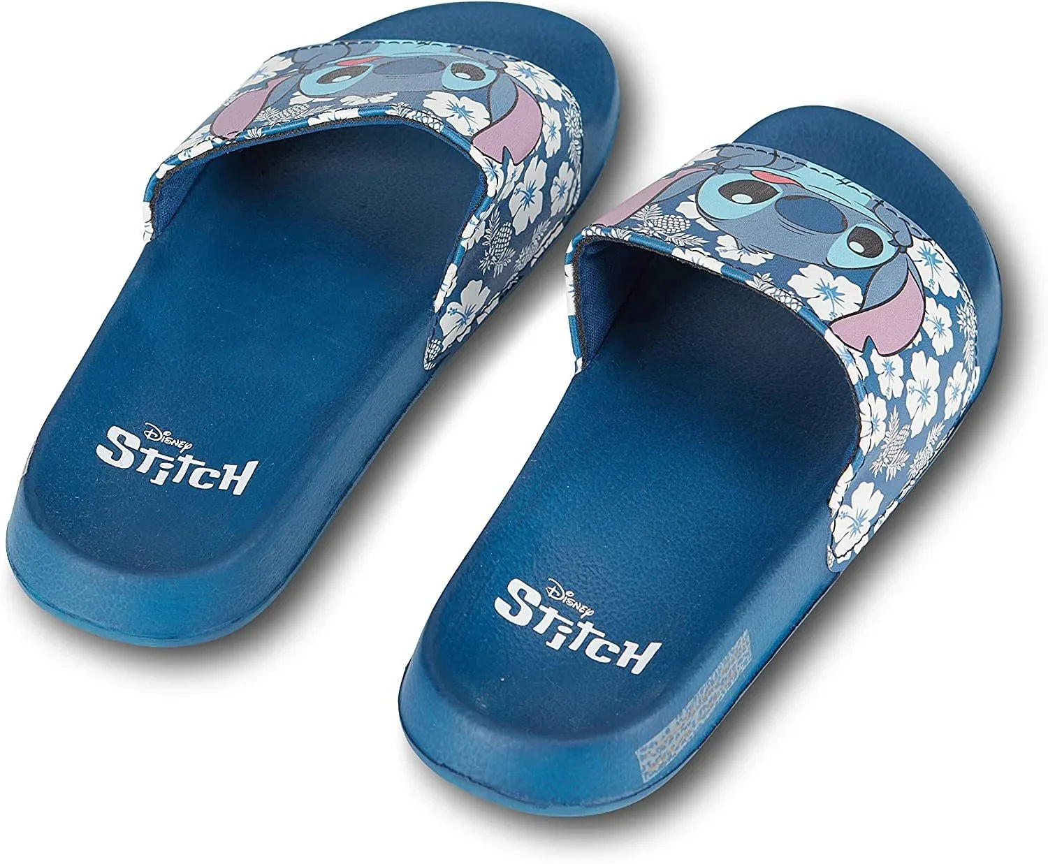 Stitch Slip-On Stitch Ladies Disney Printed Blue for Lilo 8 Slides, - Sandals and Women