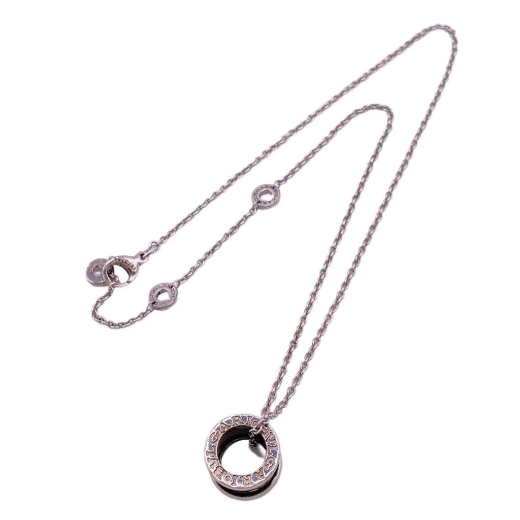 the Charity B. BVLGARI Necklace Pre-Owned Women's 925 Zero Black Z0005229 Men's (Fair) One Children Save