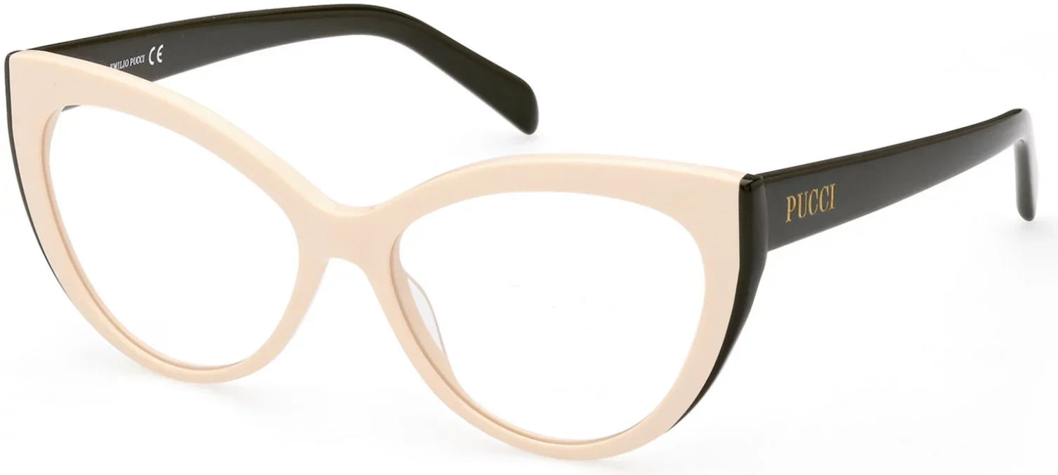 Pucci Green Eyeglasses Emilio Shiny / White EP 5215 024 Light