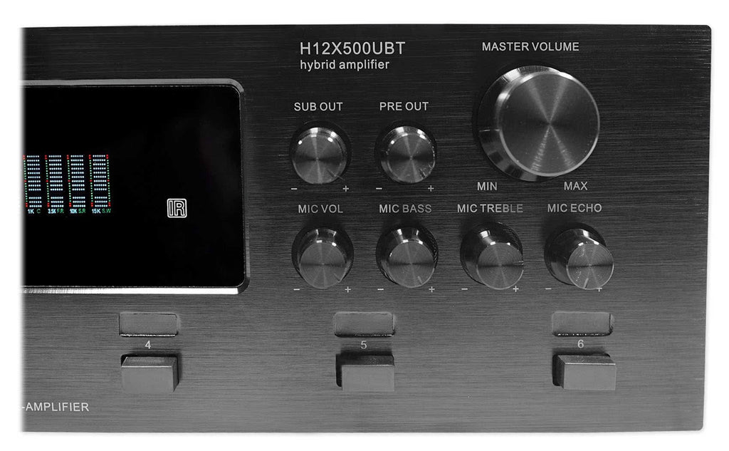 Bluetooth Wall Pro 6-Zone Theater Home 6000w Speakers Receiver+(6) Technical