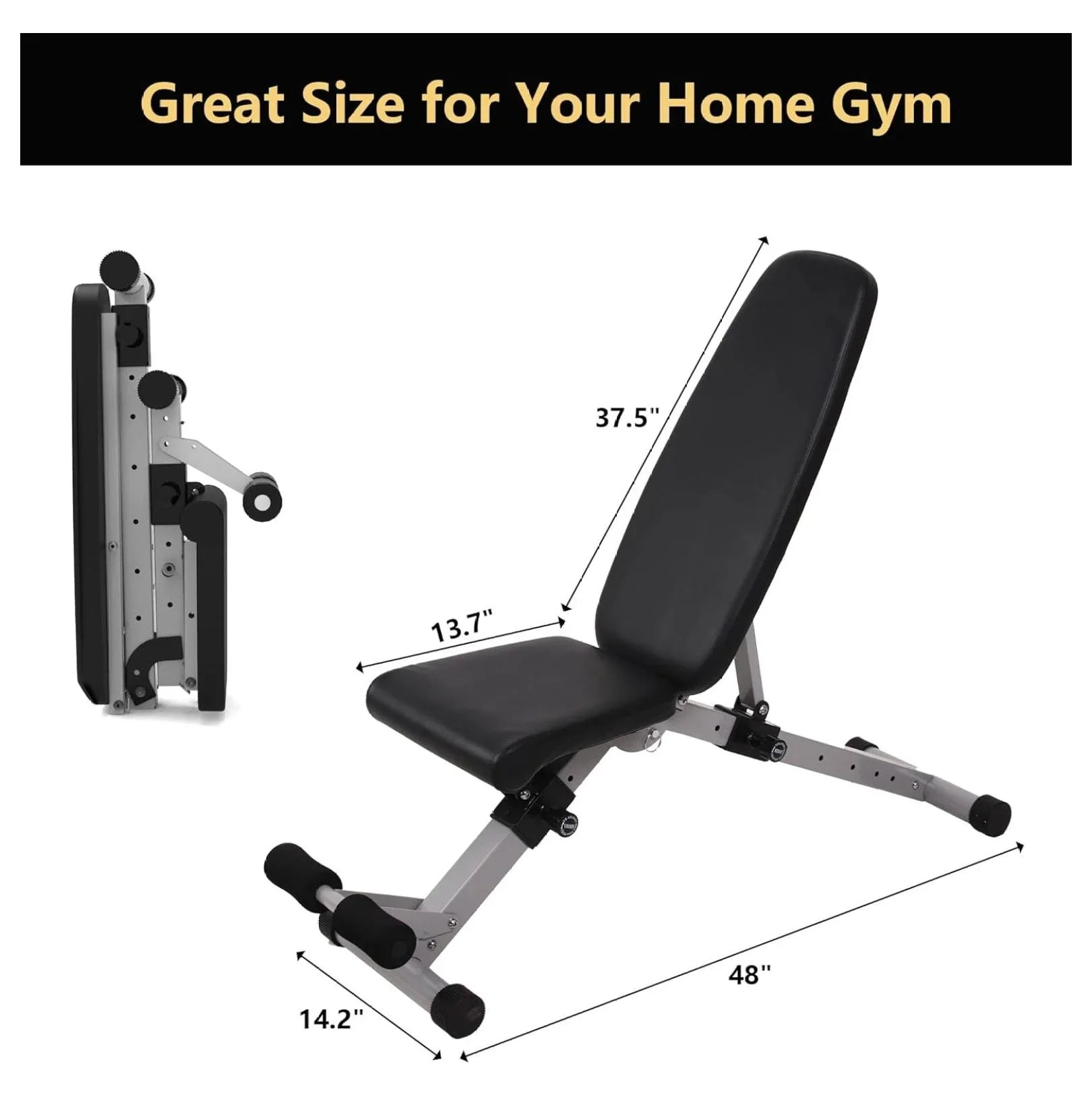 for Home Bench Incline Training Bench Strength Decline Full Bench for Press Workout Weight Foldable Adjustable Gym Body,