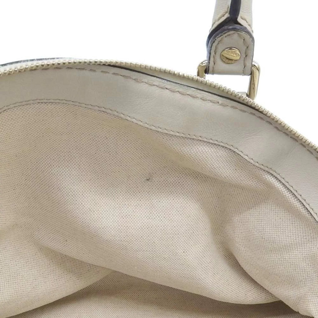 506631 canvas bag 223974 tote GG beige Pre-Owned Gucci handbag (Good) leather GUCCI