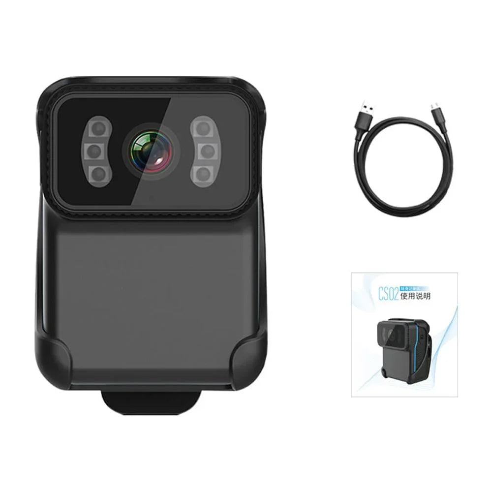 Built-in Night Vision, Wide Video 1080P Camera, Clip Action Backside Recording, Lens, Angle Battery, Video Waterproof, Loop Microphone, Andoer Camera, WiFi