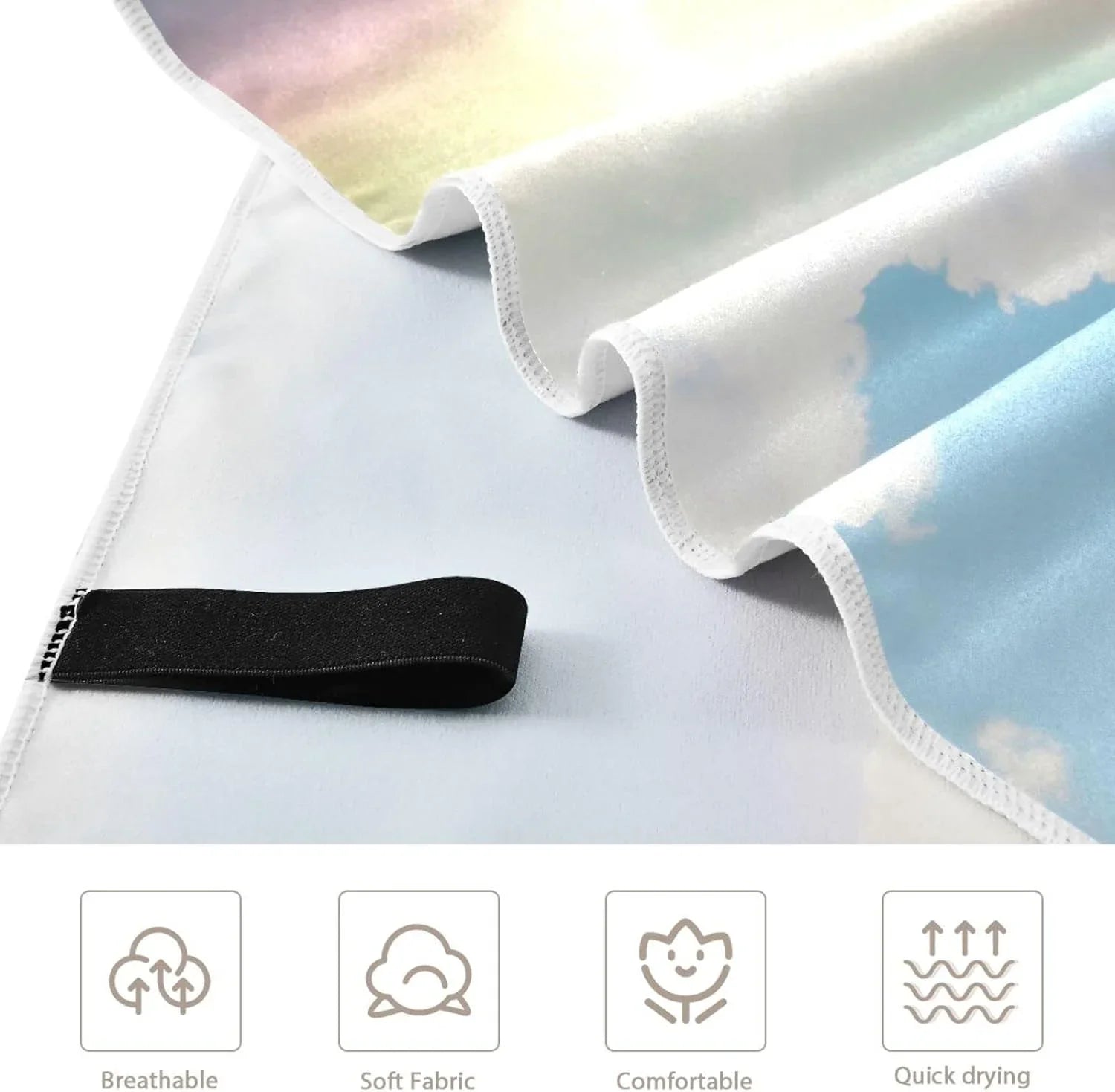Beach - Towel Super Holiday£¨282£© Travel Bestwell Absorbent Compact Lightweight - Swimming Rainbow Towels Camping Beautiful Quick for Dry Towel Oversized