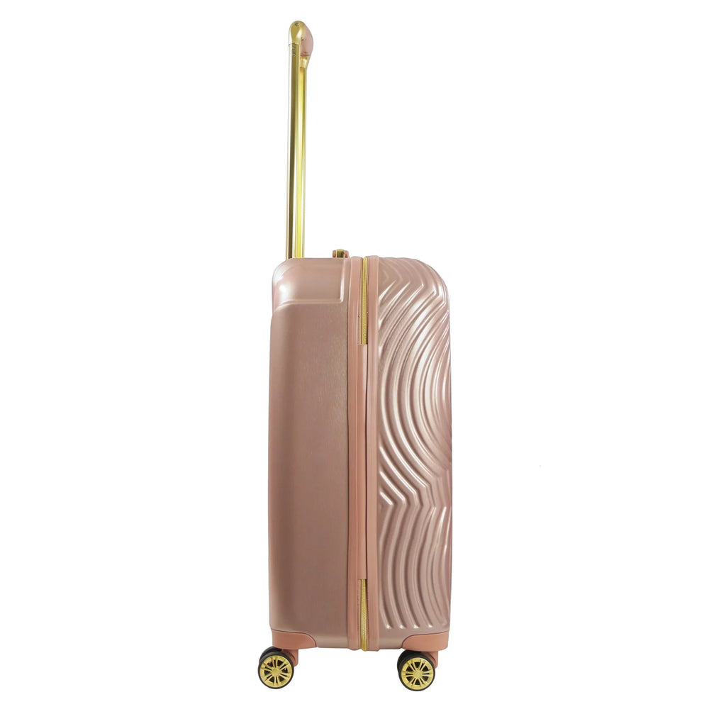 Disney Hardshell Molded Rolling Mouse Wheels, Luggage, Inch 25 Suitcase Gold with Minnie Rose