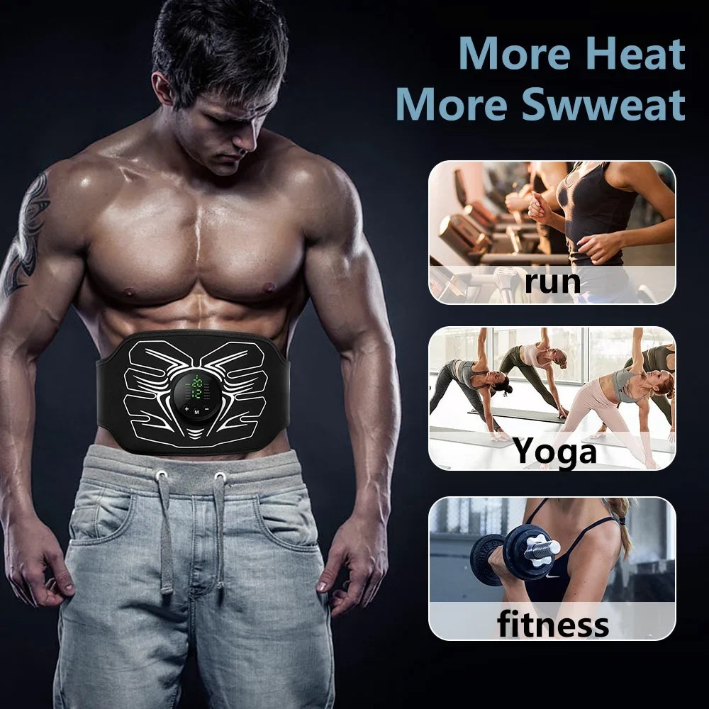 Workout Stimulator Office Stimulator,Ab Equipment Muscle Toning Abdomen Fitness Portable Ab Home Belt Workout ABS Machine,Abdominal for