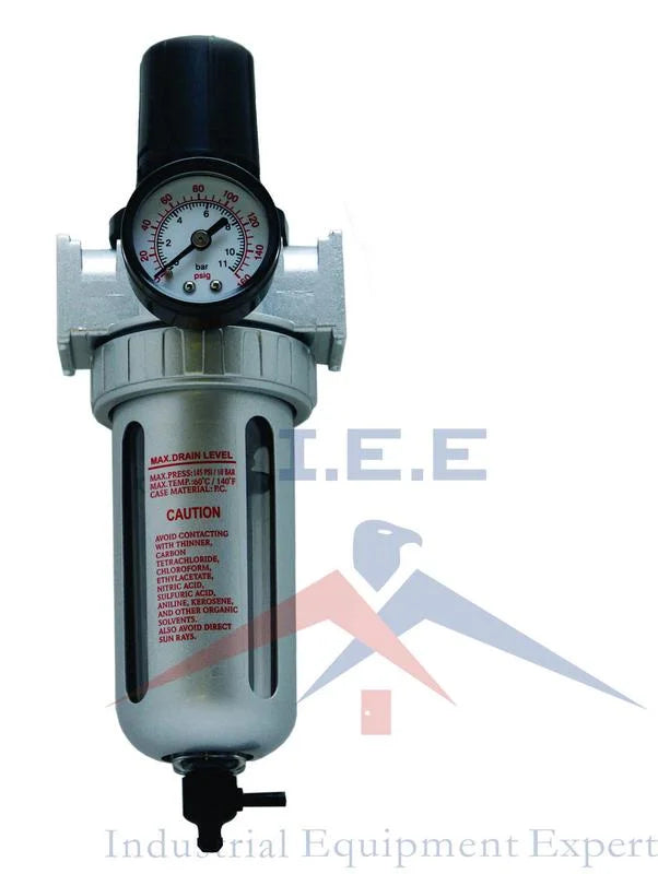 Water Regulator Moisture Compressed 3/8" Trap Pressure Air Particulate Filter /