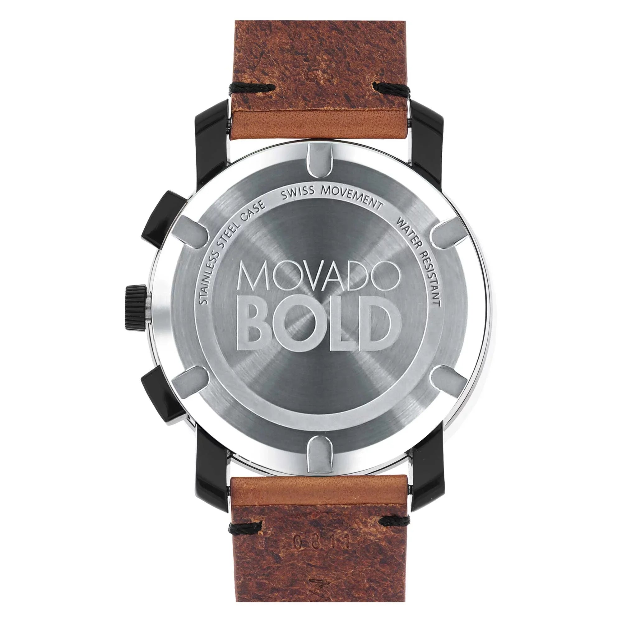 3600540 Men's Black Movado - Watch Bold Dial