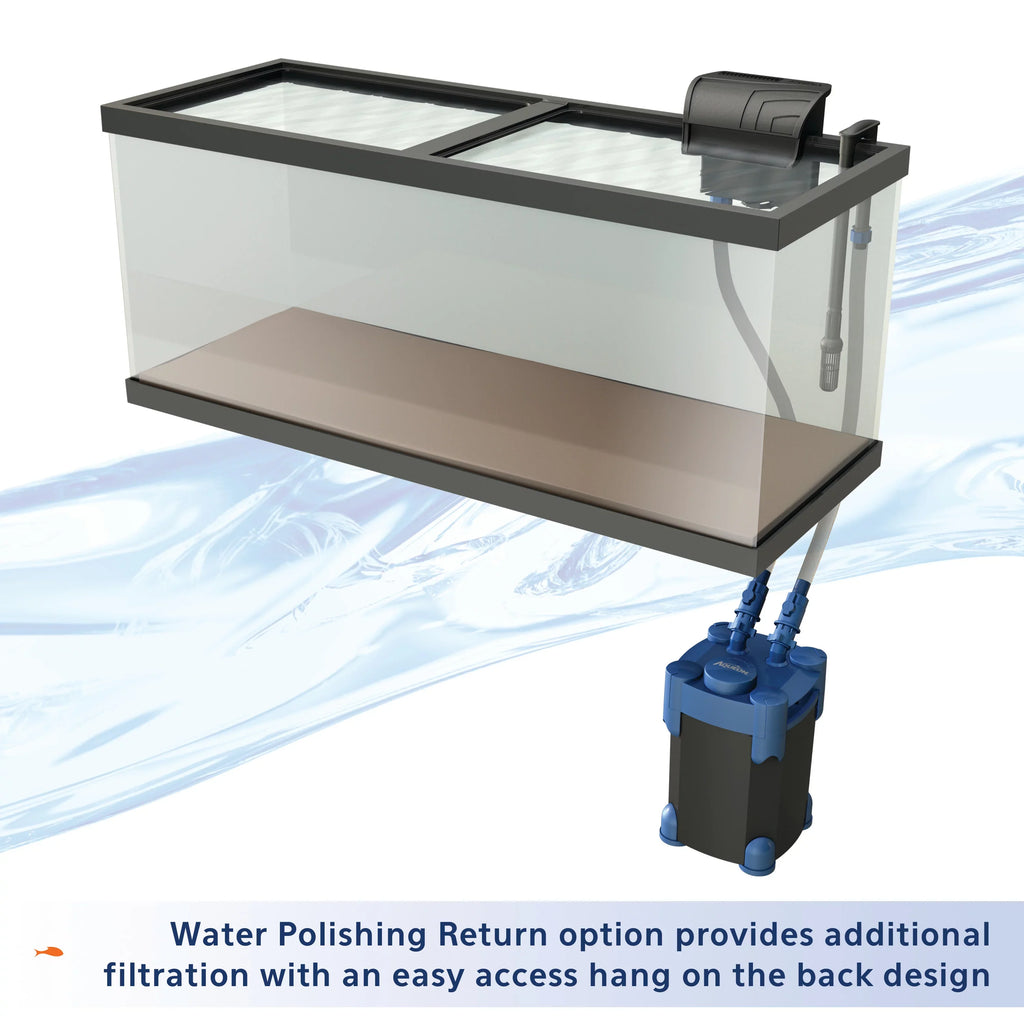 Up Aquarium Aqueon Canister to QuietFlow Gallons 75 Filter