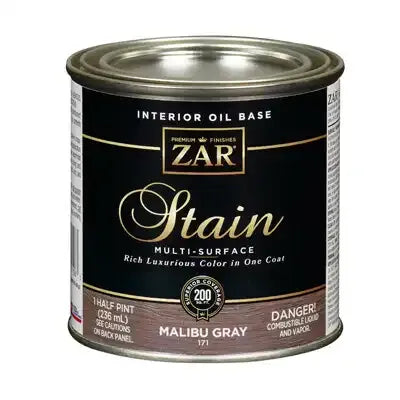 Stain, Pint Gray, 17106 Malibu Interior Liquid Wood 1/2 Zar Can