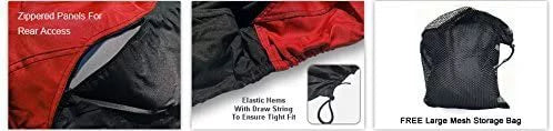 Rain, Trailer Covers Bag UV RED/Black and Color Protects Weatherproof Straps - Storage Jet All VX-C Yamaha - for Rays, - Sun, More! Ski Weather 2021 Trailerable - Includes from and