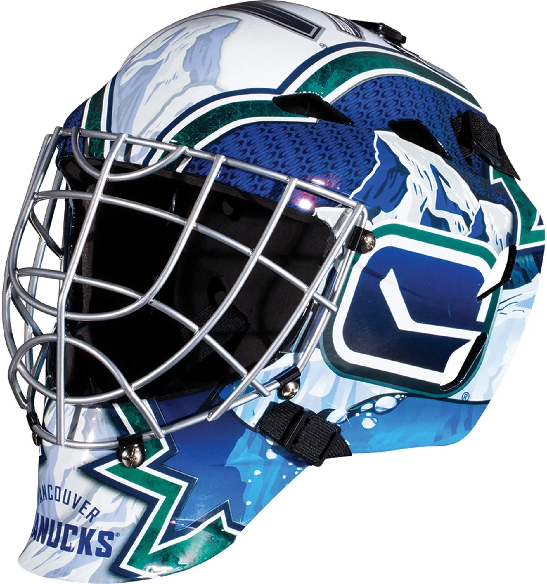 Sports Mask Franklin Replica Full-Size Goalie Vancouver Canucks Unsigned