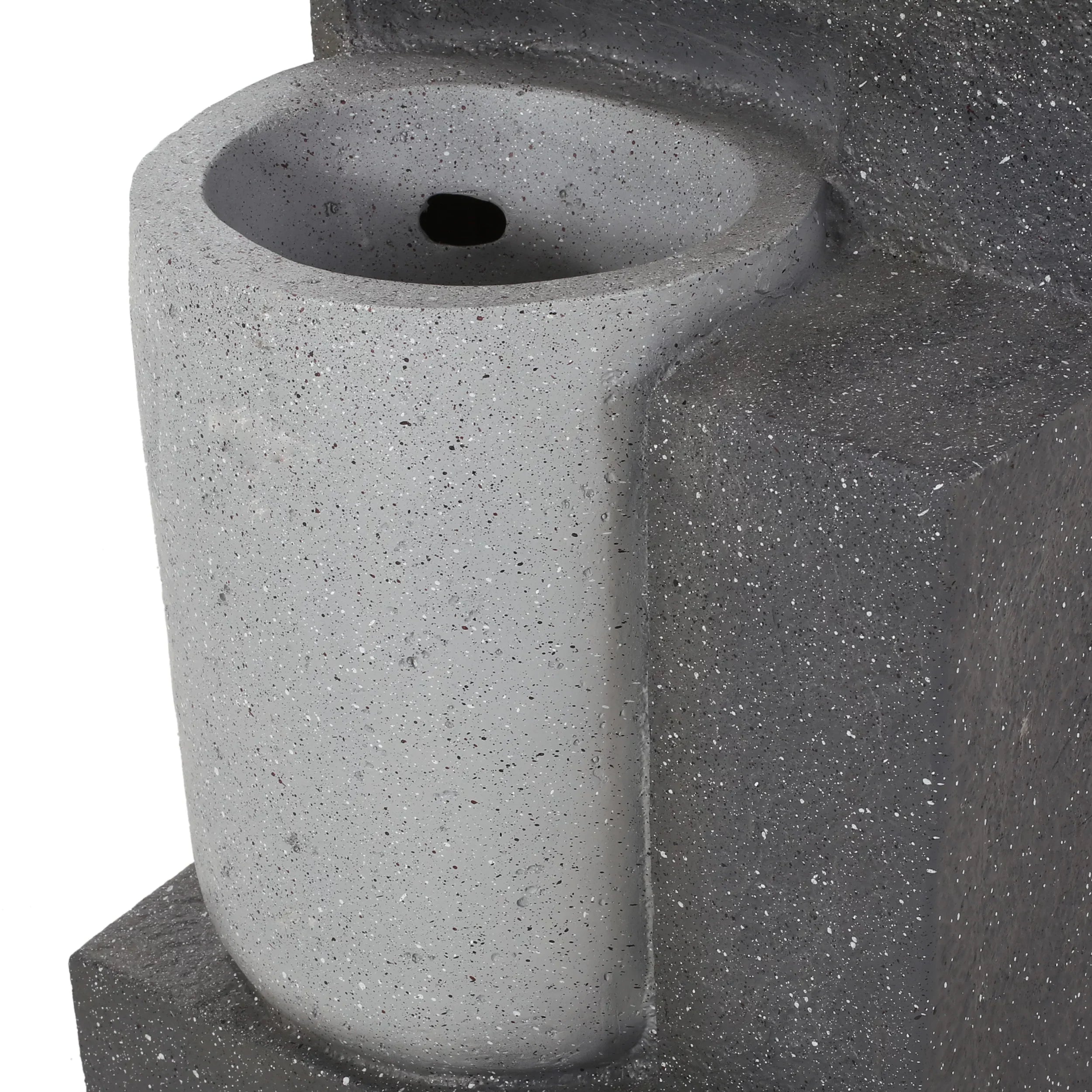 Modern Colquitt Outdoor Tier 3 Multi-Gray Fountain,