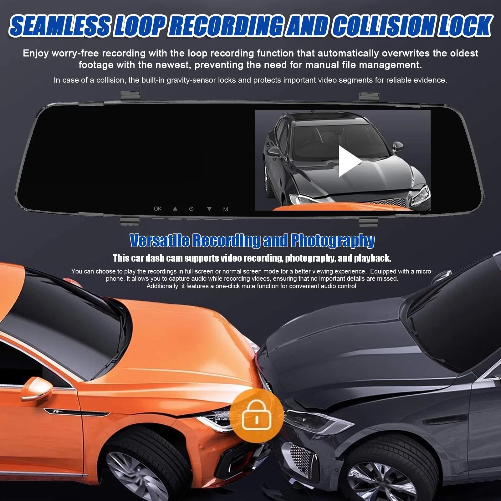 Dazzduo Screen Dual Support Radars Cam Inch Rear Rear Screen Camera Dash 4.3 Rear Dash DVR Reco 4.3 Rear 4 Dual Dash Reverse Reverse Dash Inch Radars Inch Radars 1080P Camera,Camera Camera