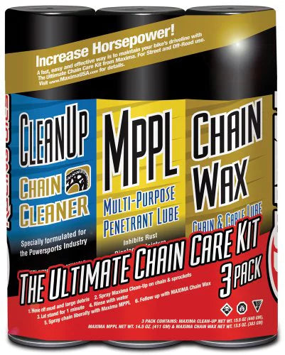 of (Pack Chain Chain Kit, Maxima Ultimate 3) Care Wax 70-749203-3PK Combo Aerosol