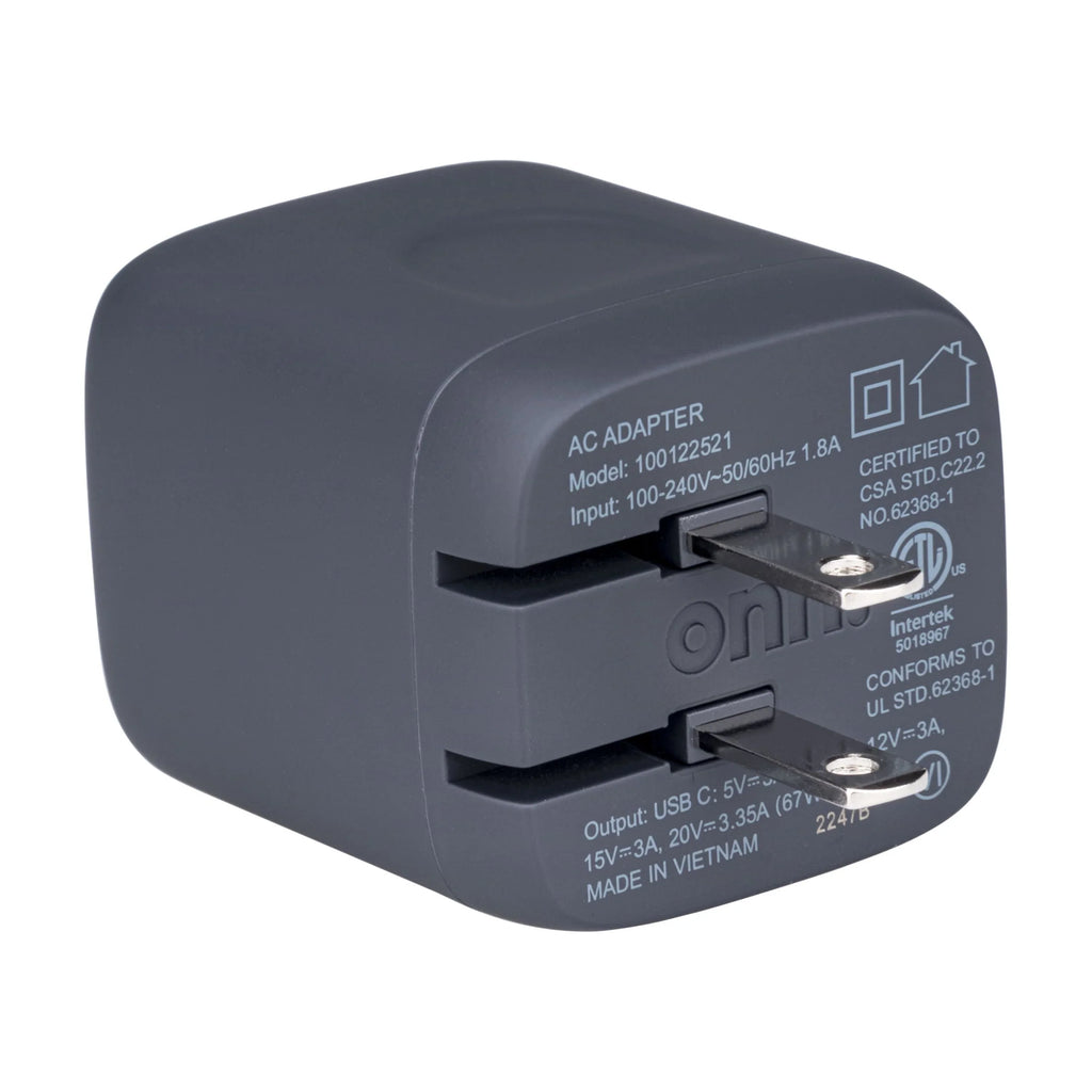 USB-C 1 onn. 67W Charger Compatible Apple,Dell,HP,Asus,Acer,Lenovo,Grey GAN for with Laptop Port,