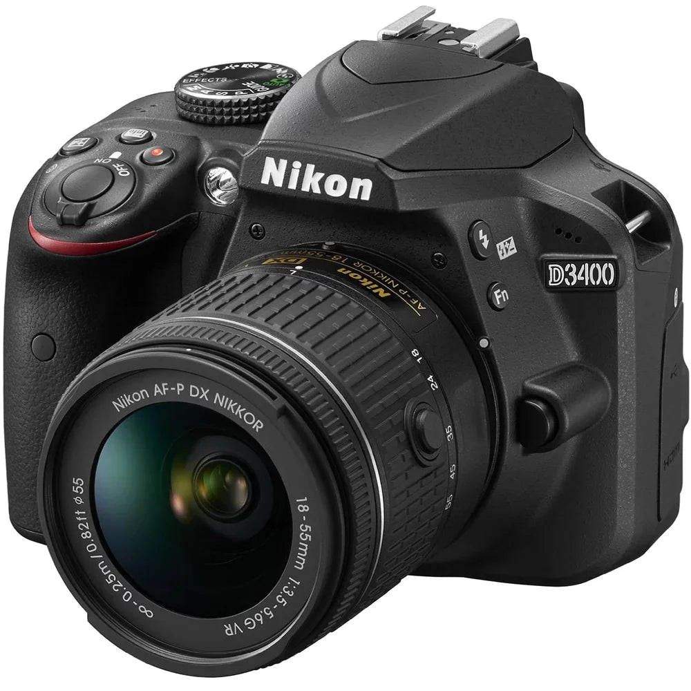 MP Restored D3400 18-55mm VR with Camera 1571B Nikon Kit (Black) 24.2 (Refurbished) DSLR Lens