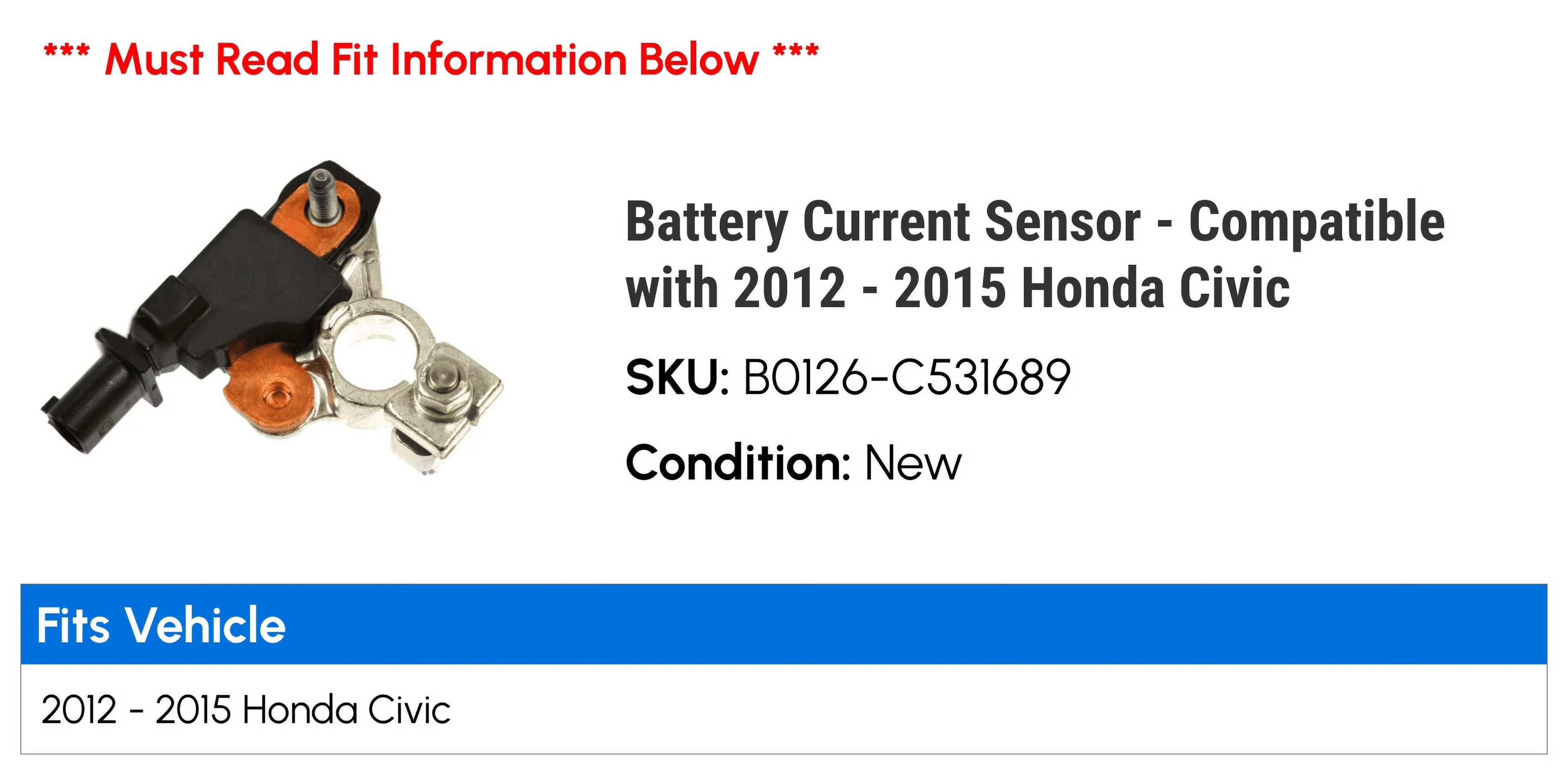 '- Current Compatible Sensor Battery 2013 - Civic Honda 2015 with 2014 2012