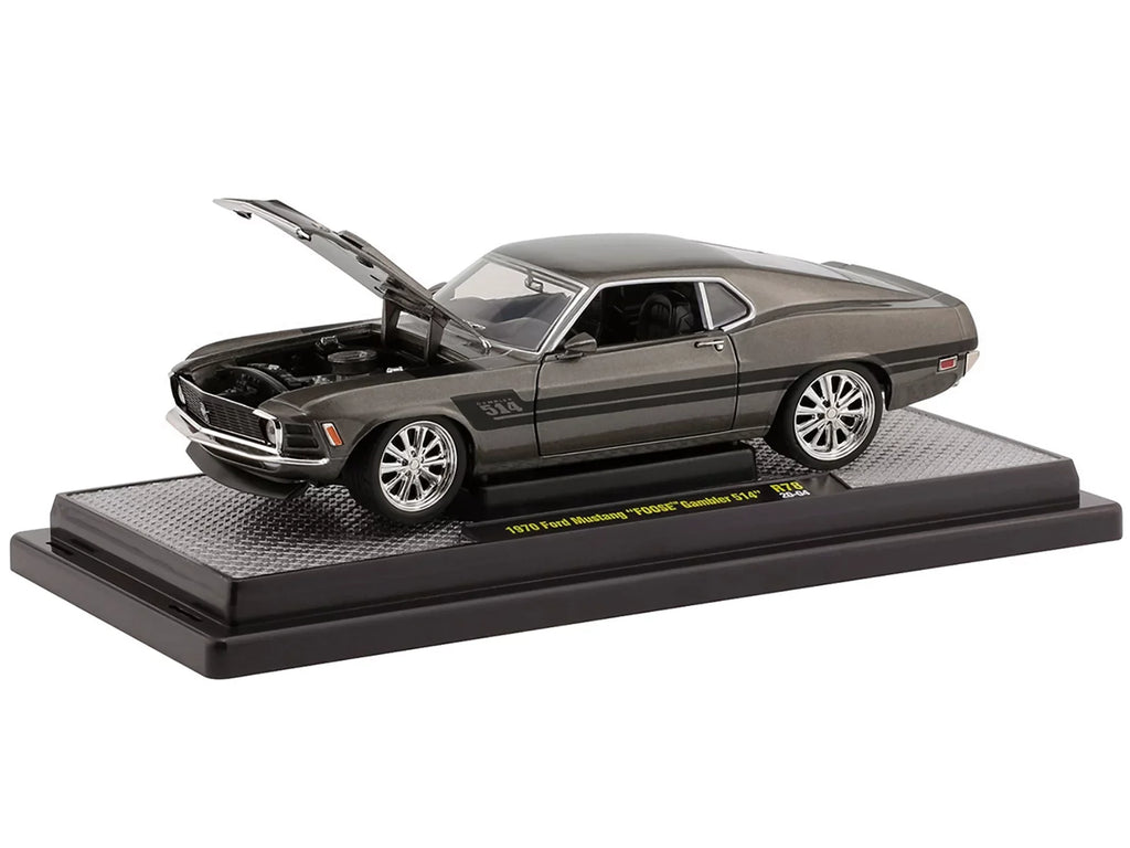 pcs Stripes 514 1/24 Racing Gambler Machines with Black "Foose" Green Ford by Diecast Model Ed Metallic 6880 Car Ltd British 1970 Mustang M2 Jaguar