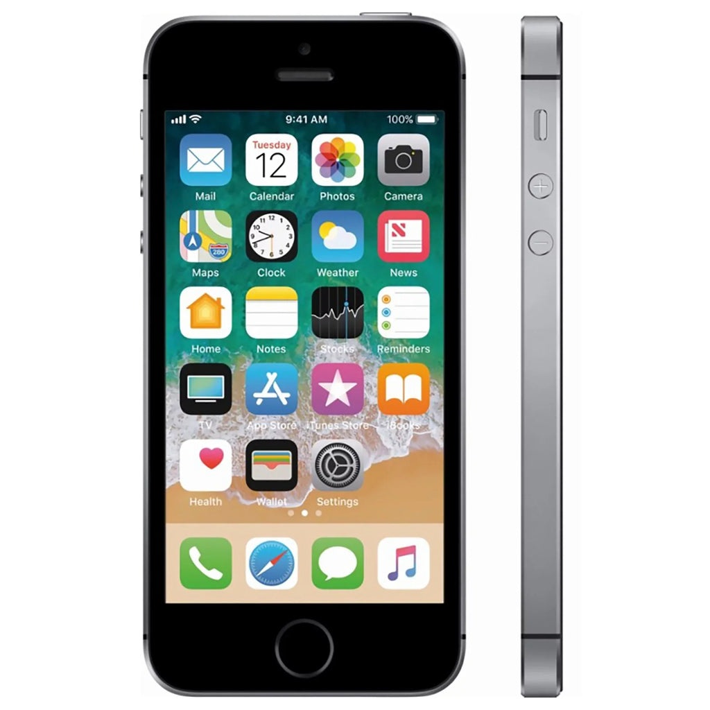 AT&T Camera - (Used) Phone Space Gray 32GB Apple iPhone with Locked 12MP SE