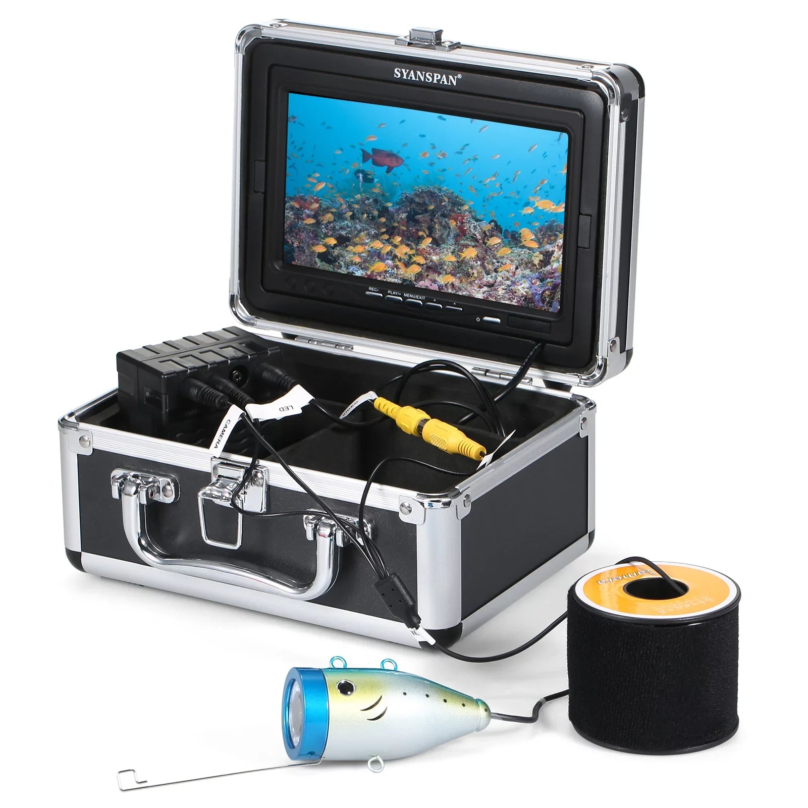 /9 IP68 Fish Camera IP68 Lake Sea LCD Fish camera,15M/30M/50M 7 Boat Cable Pristin 7Inch/9Inch Display 12LEDs LCD Underwater LCD 15M/30M/50M 7Inch/9Inch Waterproof Waterproof Sea Display Sea Lake