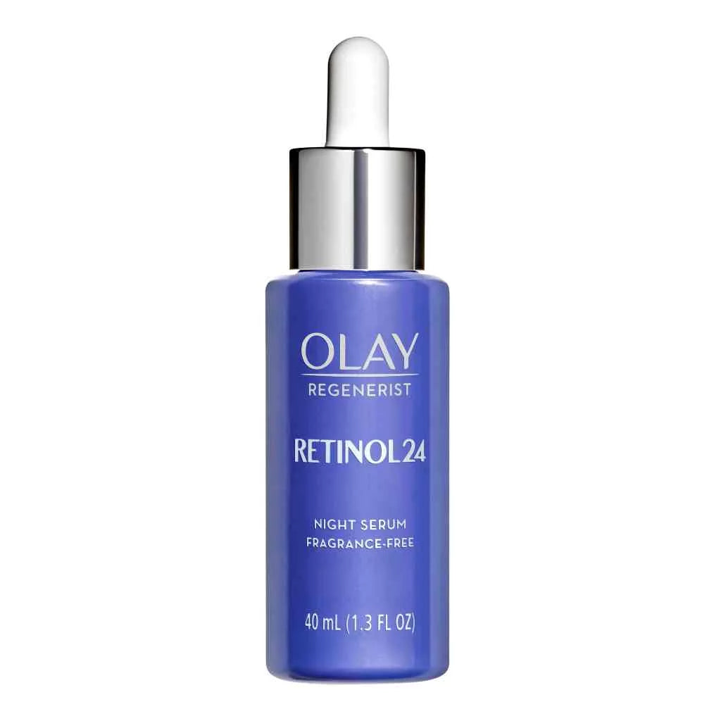 Regenerist 24 Serum Fragrance B3 Olay Ounce complex, Retinol + with Fluid 1.3 Vitamin Night Retinol Free Facial