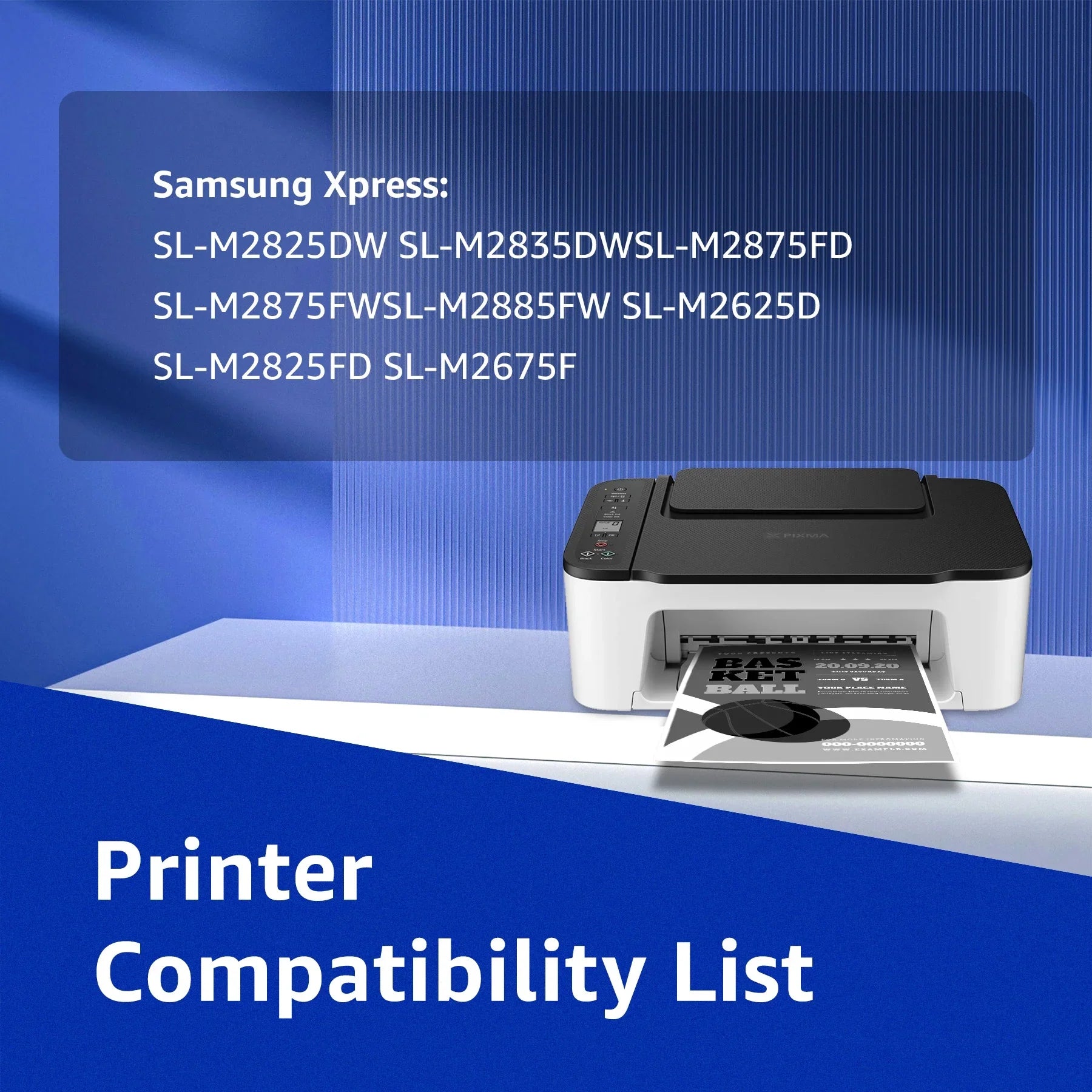 Printer, Samsung SL-M2825DW MLT-D116L Use Samsung for Toner SL-M2875FD MLTD116L 116L SL-M2875FW SL-M2625D Epress Black Compatible MLT-D116L Cartridge MLT116L, with SL-M2885FW SL-M2835DW 3