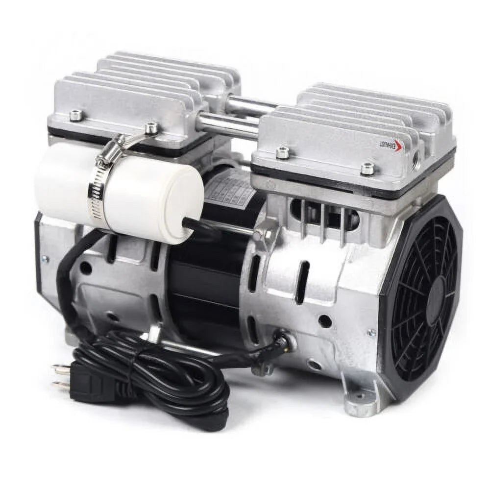 rpm Compressor Bar Piston Double-Cylinder 8 680mmHg Vacuum 110V Oilless 1400