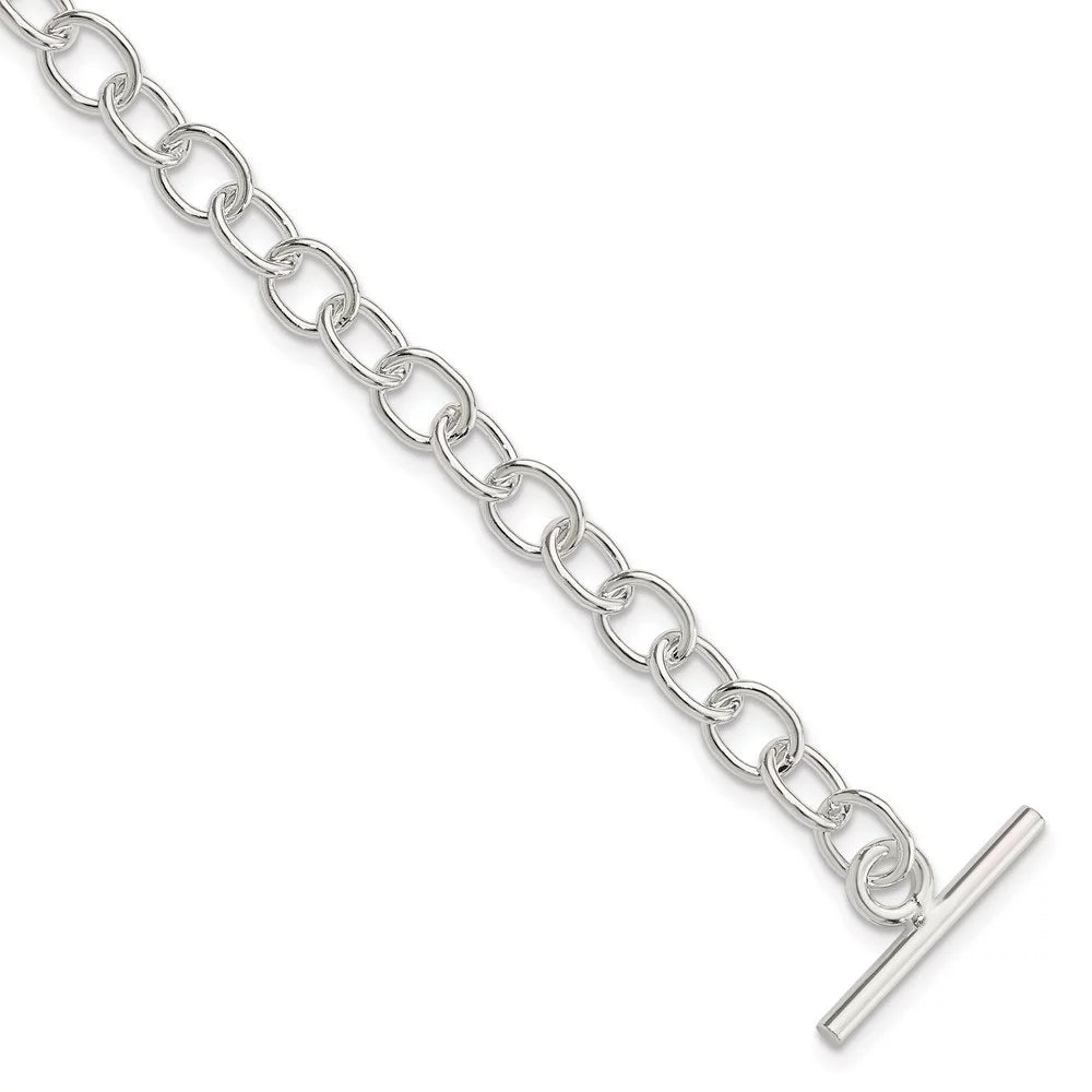 Link 925 Sterling Bracelet inch for Fancy Silver Toggle 7.5 Auriga Women