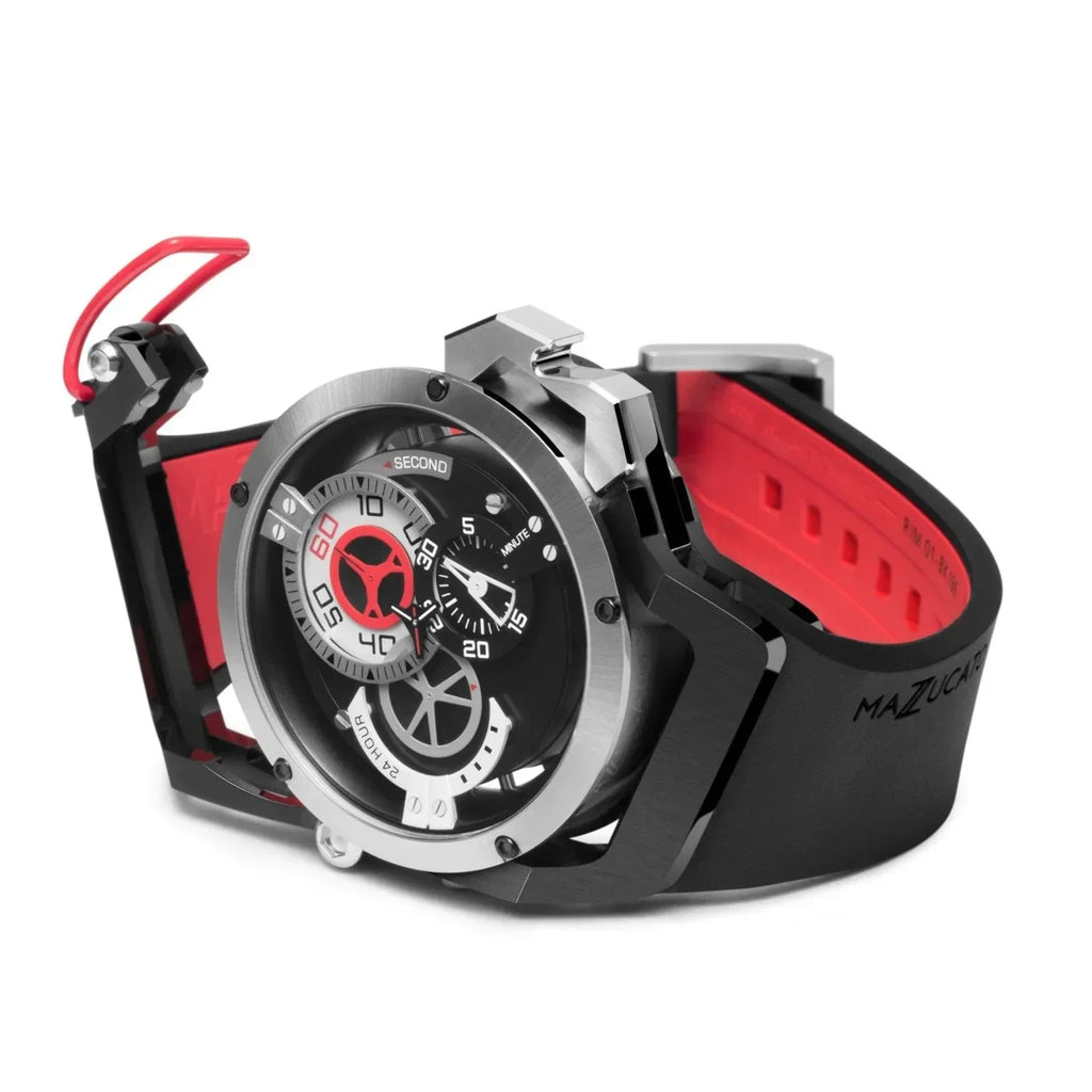 Automatic Mazzucato RIM Black Red Reversible