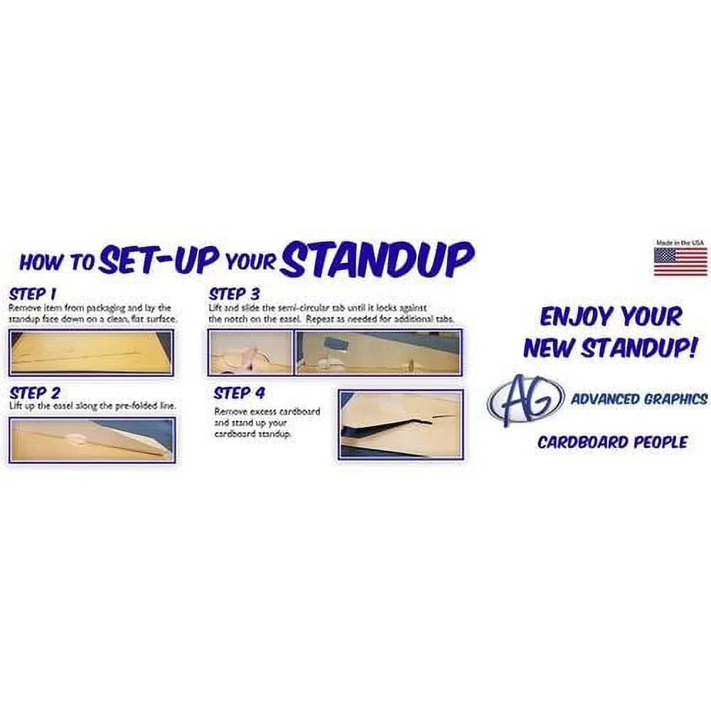 Size Cutout Skier Stand-In Cardboard Life Standup Downhill